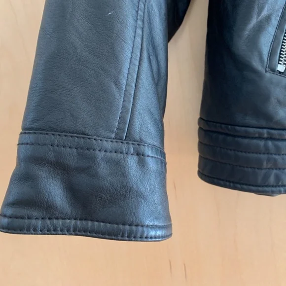 ZARA Boys Faux Leather Jacket Size 11-12 - Picture 6 of 9